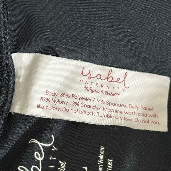 Isabel sz XXL maternity athleisure pant in black Cross over front Hardly worn - Picture 13 of 14